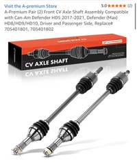 Front CV Axle Shaft Can Am Defender Hamilton Ontario Preview