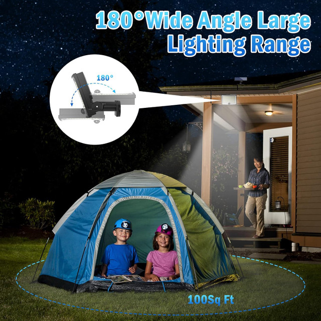 Solar Lights Outdoor 202 LED Motion Sensor Lights IP65 Waterproo in Outdoor Lighting in Mississauga / Peel Region - Image 3