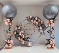 Helium Balloons Balloon Backdrop 