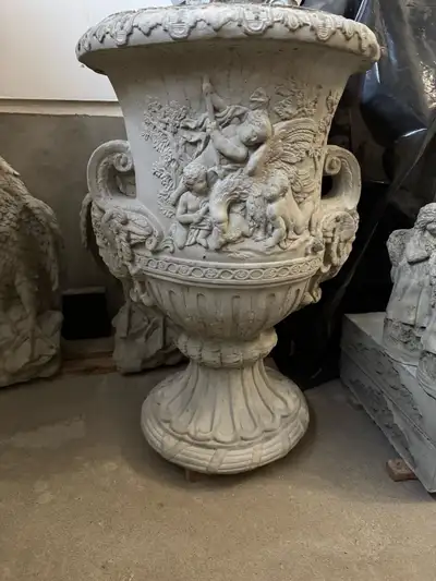 concrete Roman flowerpot , View more