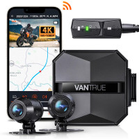 4K+1080p WIFIGPS motorcycle dash cam TRADE for GoPro/OSMO/insta