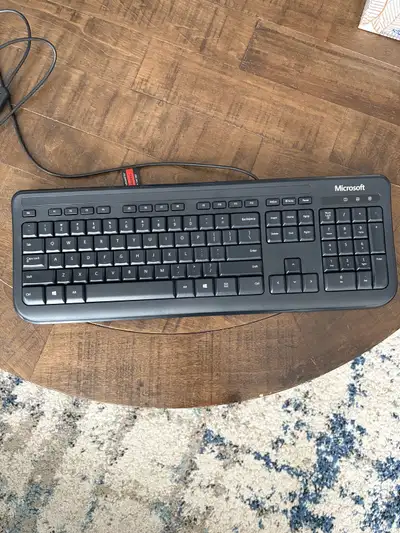 Microsoft wired keyboard with number pad, View more