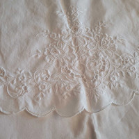 Beautiful Pair of 28" x 19" Cotton Linen Envelope Pillow Cases- 