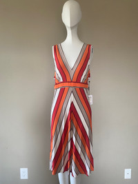 Striped Calvin Klein Dress - NWT - Size 12