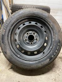 4x 205/55R16 Westlake SW608 Winter Tires with Honda Steel Rims
