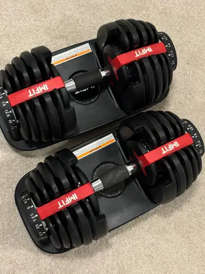 Adjustable Dumbbells from 5-52.5 lbs, View more
