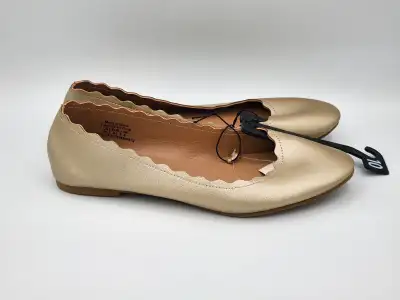 Ballerina ladies shoes gold size 10 brand new / ballerine dames, View more
