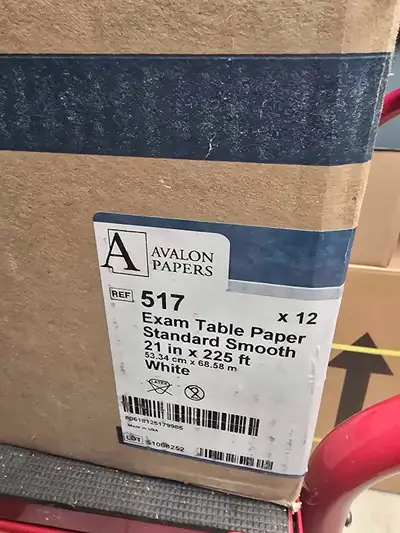 I'm offering a new, unopened box of Avalon Exam Table Paper, perfect for medical offices or personal...