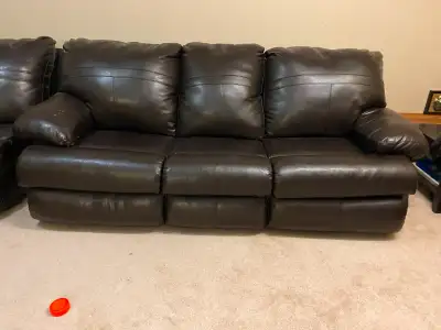 Three Piece Recliner Sectional Sofa Set for FREE