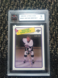 Wayne Gretzky graded 9 hockey card