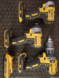 DeWalt impact drills, hammer drill and 20v battery/charger
