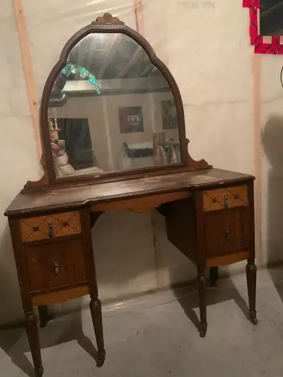 Antique Vanity and Dresser, View more