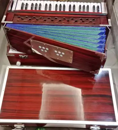 brand new folding professional harmonium with bag, View more