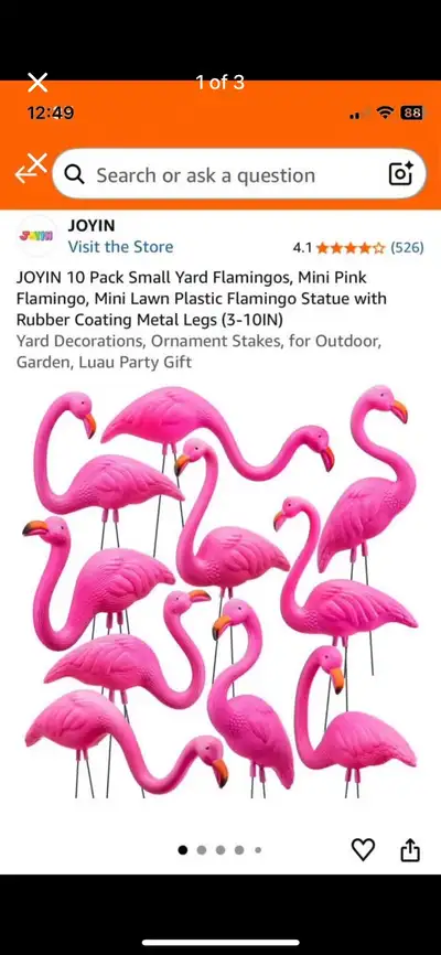 Pink Lawn Flamingoes (29 Count) , View more