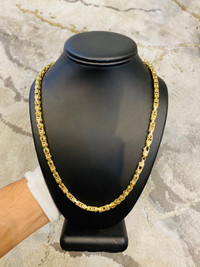 14K Gold Byzantine Chain