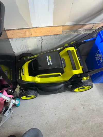 RYOBI 40V Brushless 20” Self-Propelled Cordless Mower – like new, View more