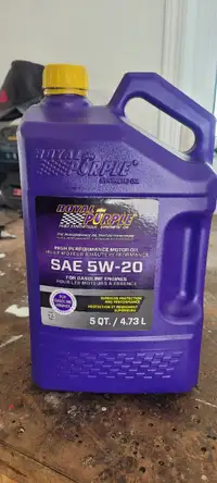 Royal Purple  5w/20 Synthetic  motoroil