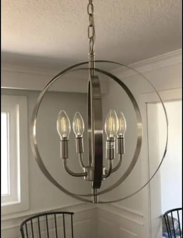 Modern Candle Style Globed Ring Chandelier in Indoor Lighting & Fans in City of Toronto - Image 5