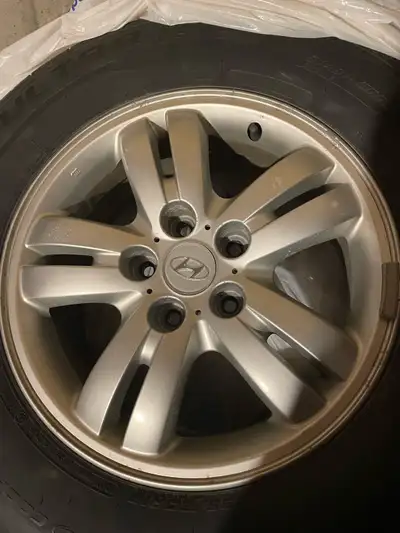 Four 16 inch rims off a 2005 hyandai tuscan. $500 for all 4