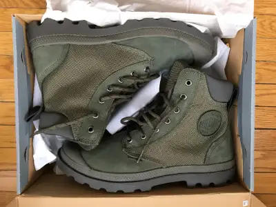 New Paladium Boots - Olive - Mens Size 9 - Pampa Sport Cuff, View more
