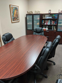 Mahogany laminate conference table