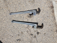 2 ridgid 24 inch aluminum pipe wrenches 175 for both