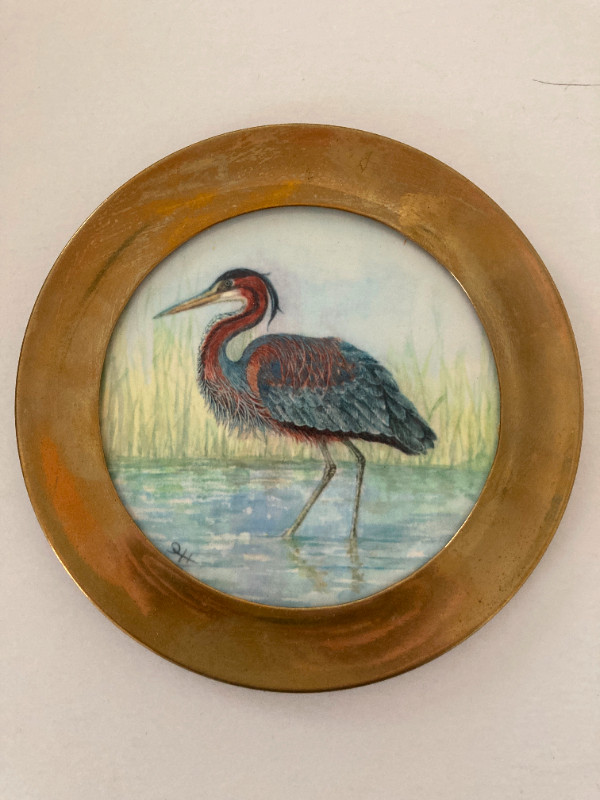 4 Rehau Keramik TILE WALL PLATES of Birds  Signed West Germany in Arts & Collectibles in Edmonton - Image 3