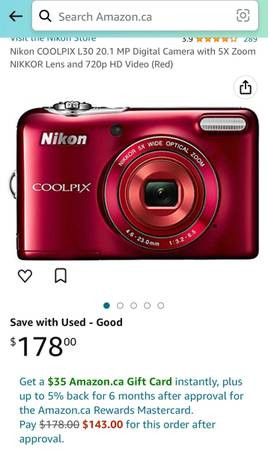 Nikon COOLPIX L30 NEW in Cameras & Camcorders in Burnaby/New Westminster - Image 3