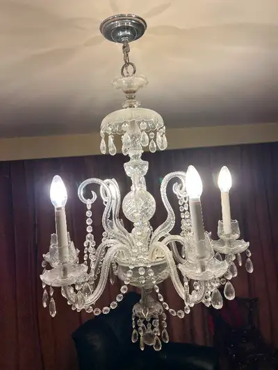 Czechoslovakia Crystal Chandelier, View more
