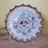 Made in Japan Canadian Confederation Centennial Memorial Plate