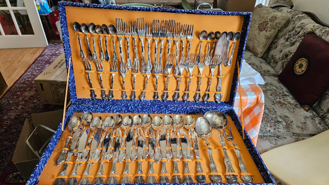 **For Sale- Silver plated cutlery set of 63-pieces in original b in Kitchen & Dining Wares in City of Toronto