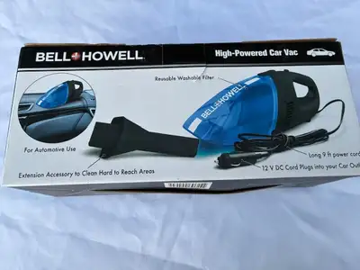 High Powered Portable Car Vac - Bell & Howell, View more
