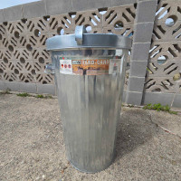 Galvanized Metal Garbage Can 91L/20 gallon