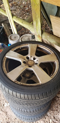17" Car Rims with Tires - ALL 4
