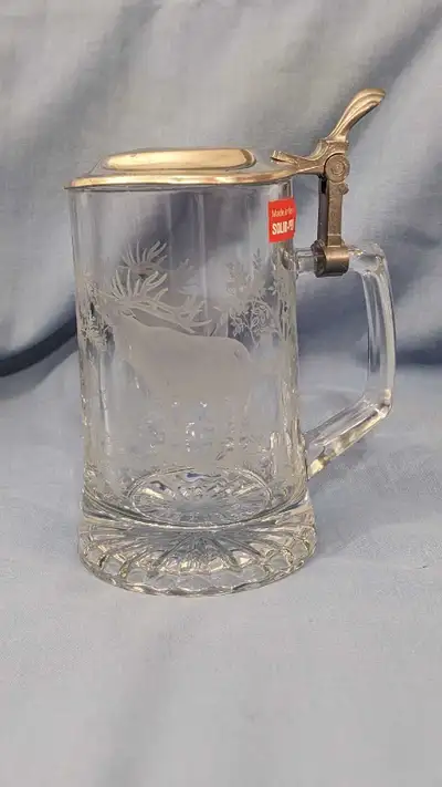 Vintage Alwe Beer Stein with Pewter Lid - Made in West Germany. Excellent condition. No chips or cra...