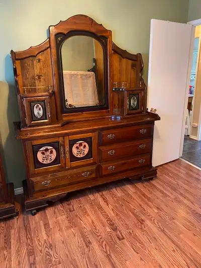 Vintage Solid wood dresser and Doorchest., View more