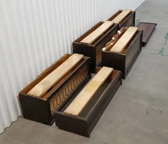 Leaded glass Macey oak 4 tier 6 part antique barrister bookcase in Bookcases & Shelving Units in Ottawa - Image 9