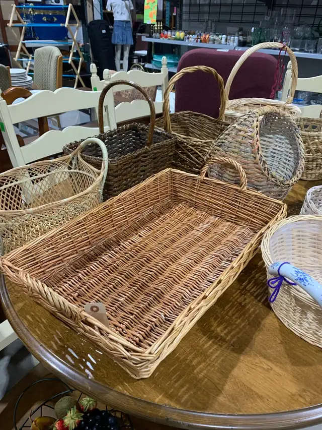 Various Wicker baskets605035264245780484