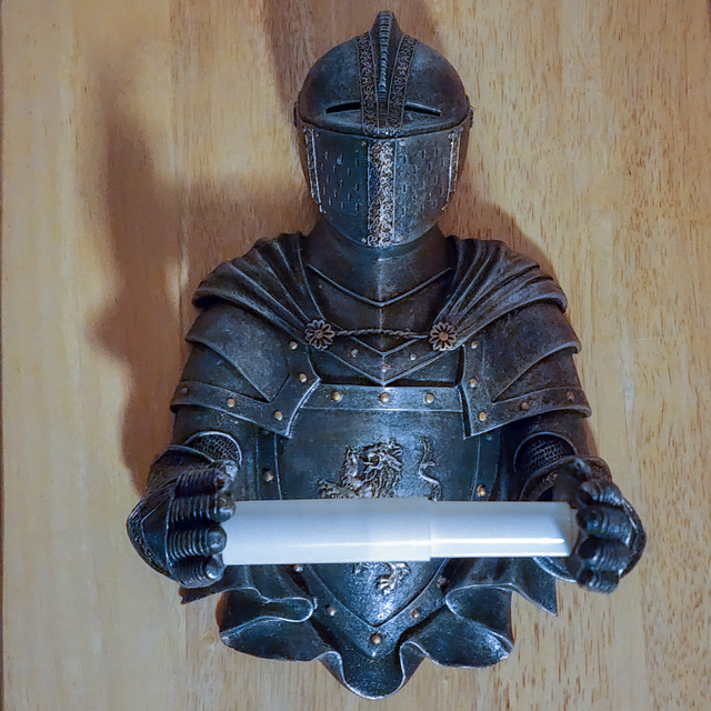 A Knight to Remember - Medieval Knight Toilet Paper Rolls Holder in Bathwares in Cambridge