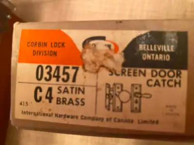 Screen Door Brass Latch and Lock, View more