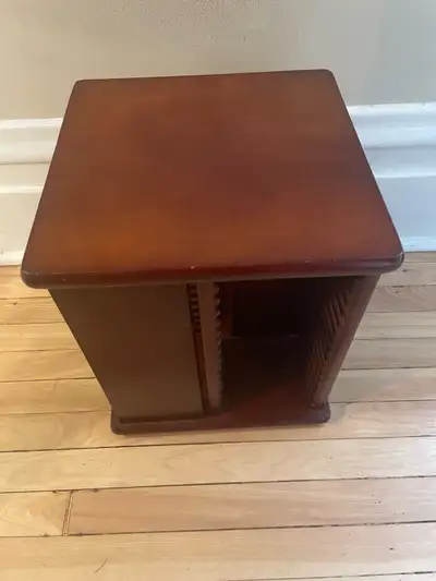 VINTAGE BOMBAY COMPANY WOOD SPINNING TOWER 64 CD HOLDER, View more