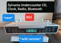 NEW Sylvania Undercounter Kitchen CD,Radio Player