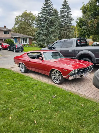 1969 chevelle Console shift Th350 transmission 3000 stall converter Shift kit 350 sbc built by new g...