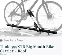 Thule support vélo