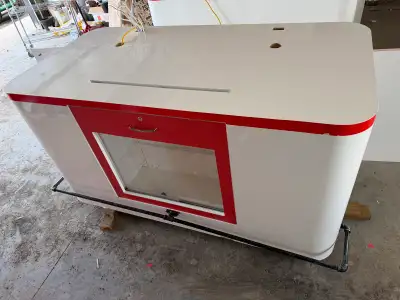 Custom Retail Kiosk / Phone Booth Counter – Powered, View more