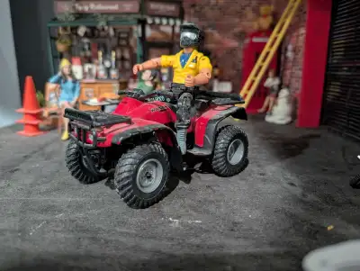 This is a used Honda ATV toy, perfect for collectors or kids who love adventure! The condition is as...