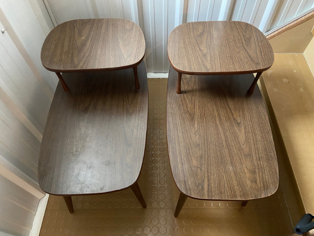 2 Mid Century Modern Vintage Antique End Telephone Table in Other Tables in Red Deer - Image 2