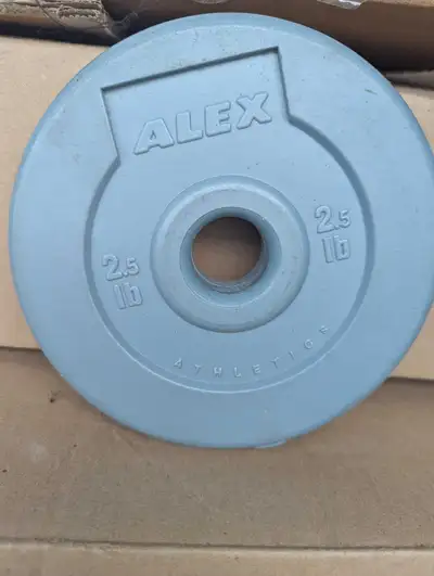 Weight Plates, Dumbbells, Collars, Exercise mats.  , View more