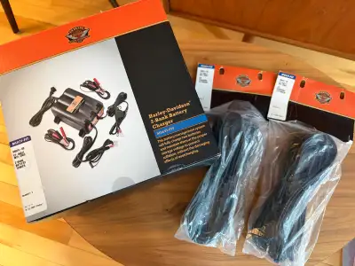 Harley-Davidson 2-Bank Battery Charger (Part Number: 99829-09) Designed to charge and maintain two m...