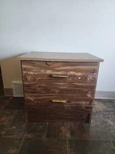 Vintage 1987 Wooden Night Table, View more